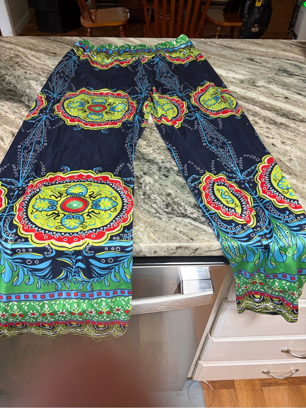 2 pairs of Bohemian Wide-Leg Printed Lounge Pants